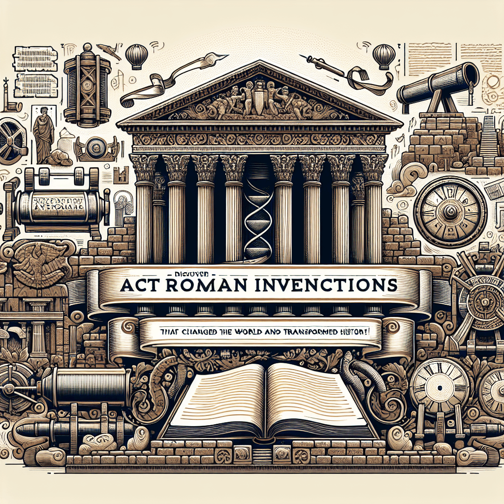 Descubra as Invenções Romanas que Mudaram o Mundo e Transformaram a História!