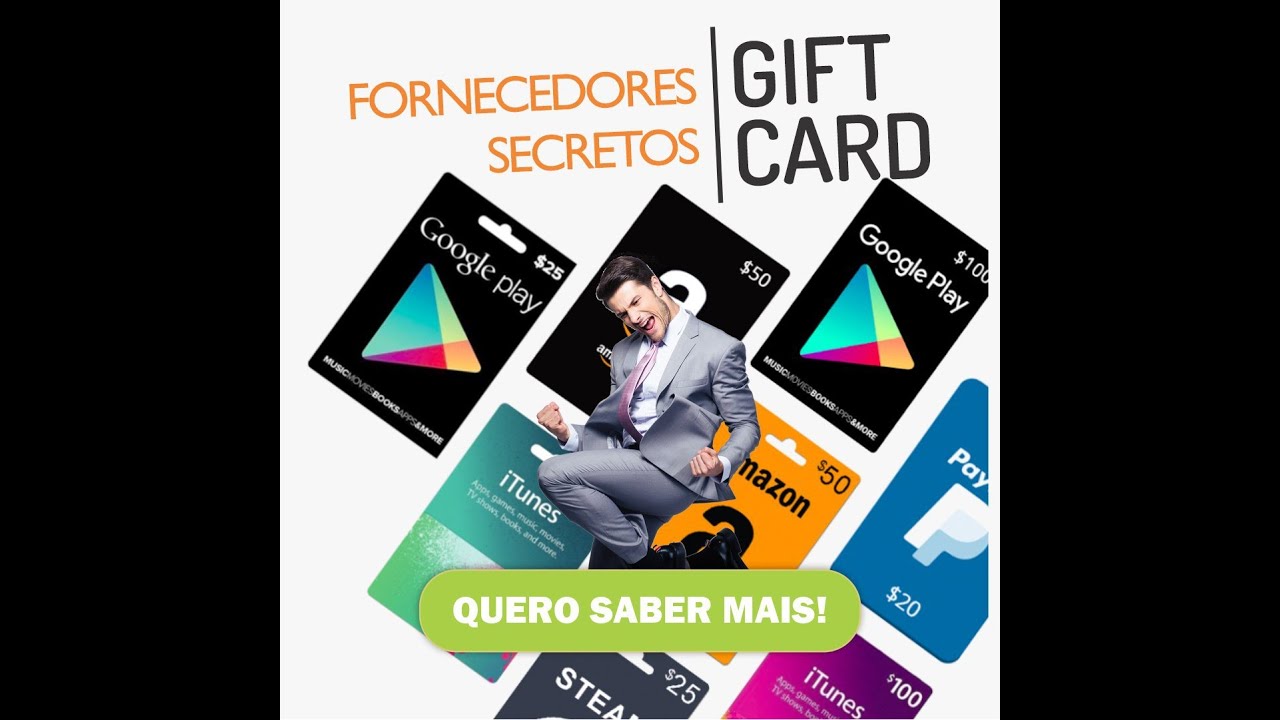 Fornecedores de GIFT CARDS - [como ganhar R$100 POR DIA vendendo GIFT CARDS][Veja Isso]