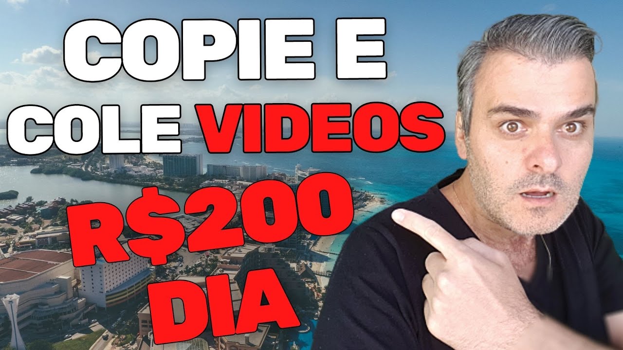 Copie e Cole Vídeos e Ganhe ate R$200 por dia fora do Youtube | Ganhar Dinheiro na Internet