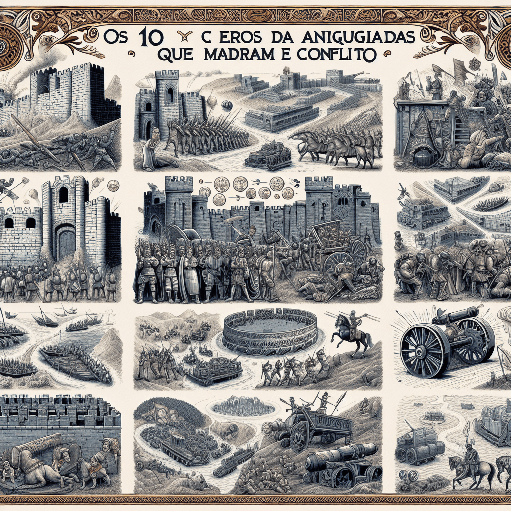 Os 10 Cercos da Antiguidade que Mudaram a História: Impacto e Conflito!