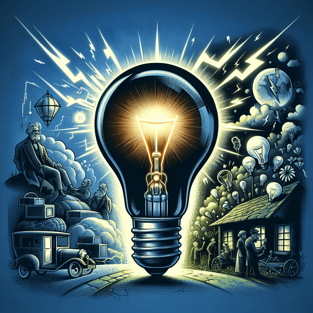 Descubra a Incrível Revolução da Lâmpada Elétrica de Edison que Mudou Tudo!